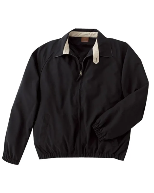 Harriton Adult Microfiber Club Jacket — view 3