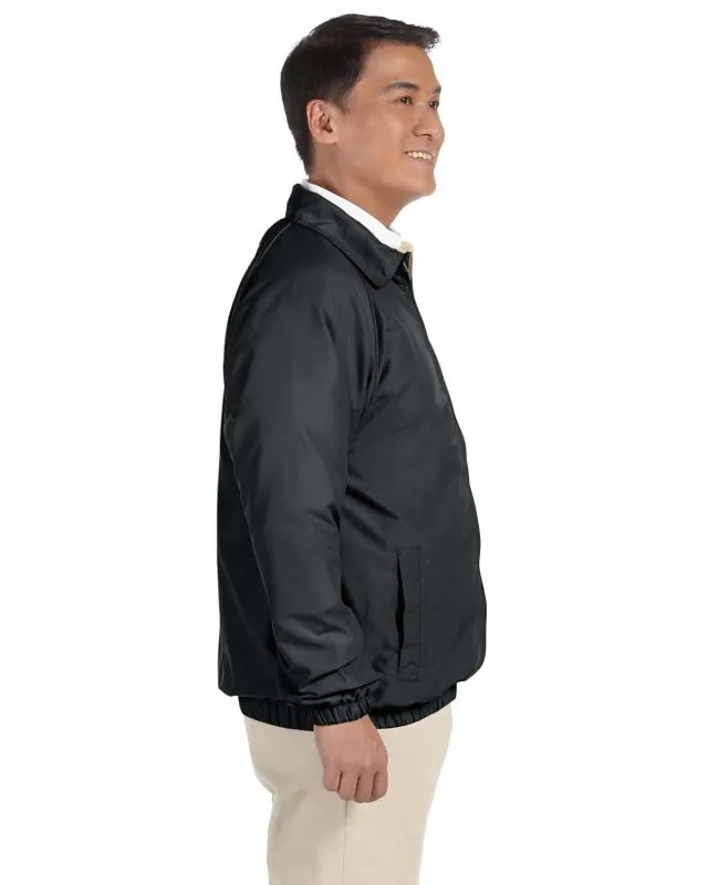 Harriton Adult Microfiber Club Jacket — view 4