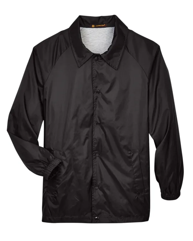 Harriton Adult Nylon Staff Jacket — view 3