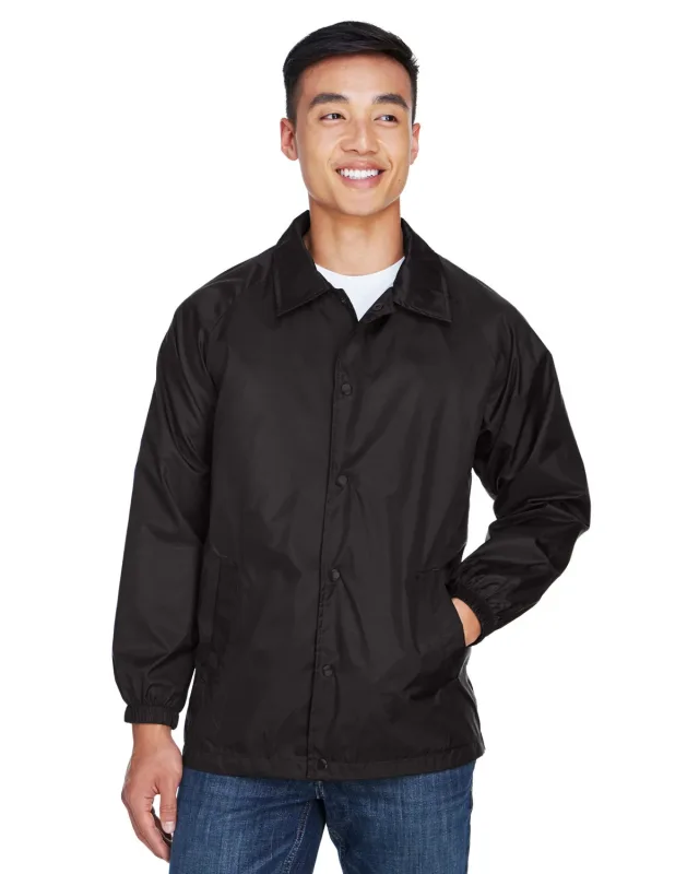 Harriton Adult Nylon Staff Jacket — view 4