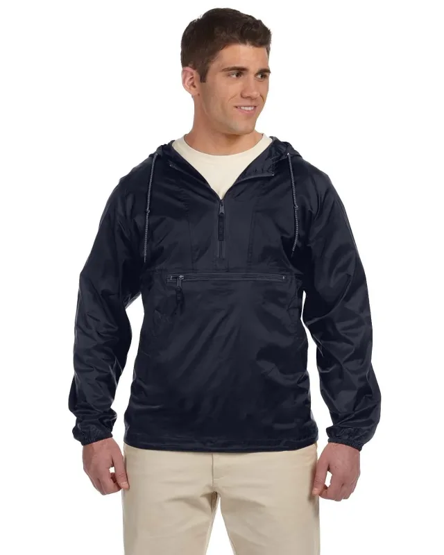 Harriton Adult Packable Nylon Jacket — view 6
