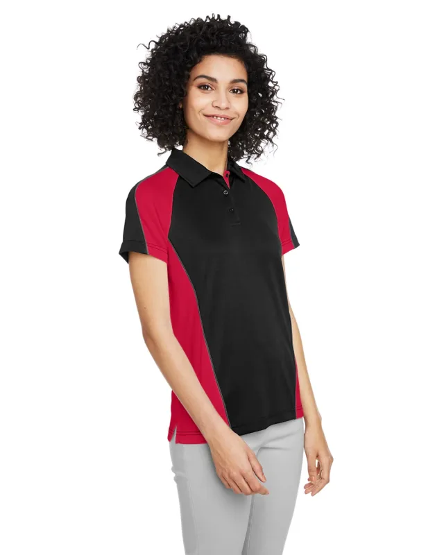 Harriton Ladies' Advantage Snag Protection Plus IL Colorblock Polo — view 19