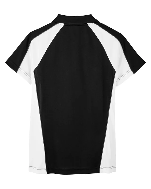 Harriton Ladies' Advantage Snag Protection Plus IL Colorblock Polo — view 2
