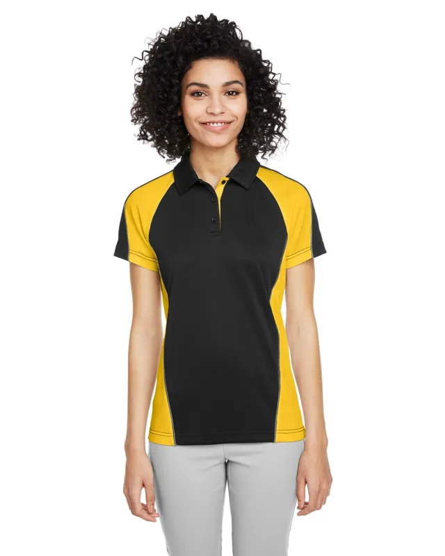 Harriton Ladies' Advantage Snag Protection Plus IL Colorblock Polo — view 24