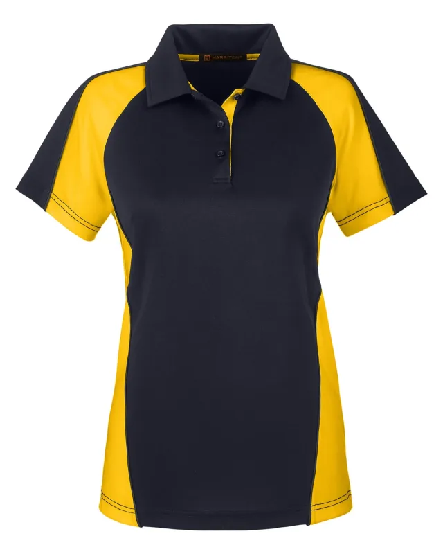 Harriton Ladies' Advantage Snag Protection Plus IL Colorblock Polo — view 28
