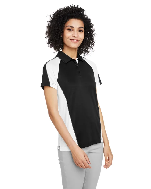 Harriton Ladies' Advantage Snag Protection Plus IL Colorblock Polo — view 9