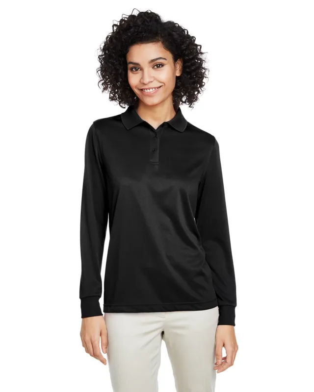 Harriton Ladies' Advantage Snag Protection Plus IL Long Sleeve Polo — view 14