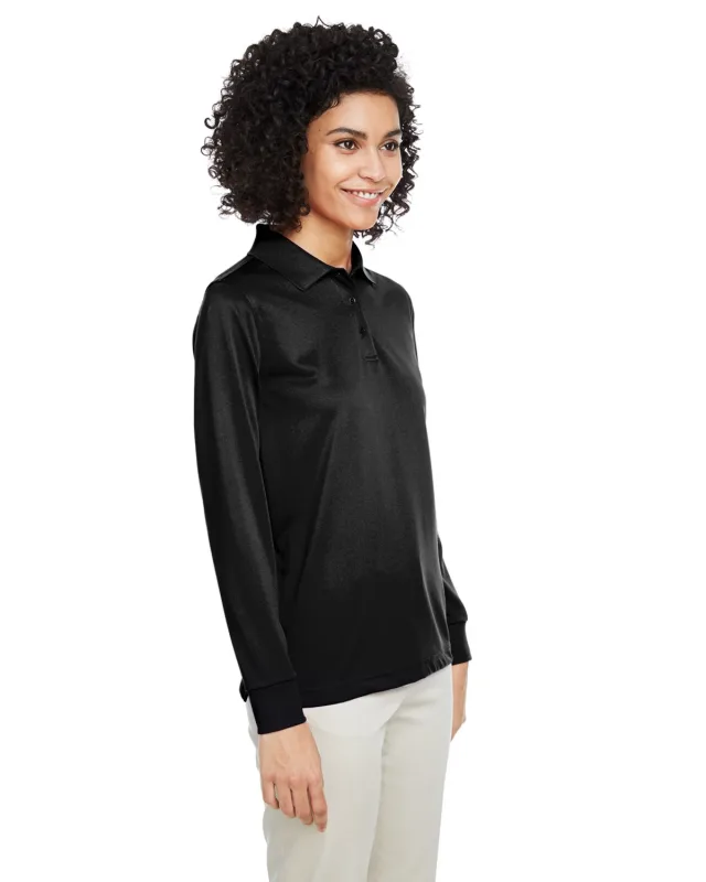 Harriton Ladies' Advantage Snag Protection Plus IL Long Sleeve Polo — view 19