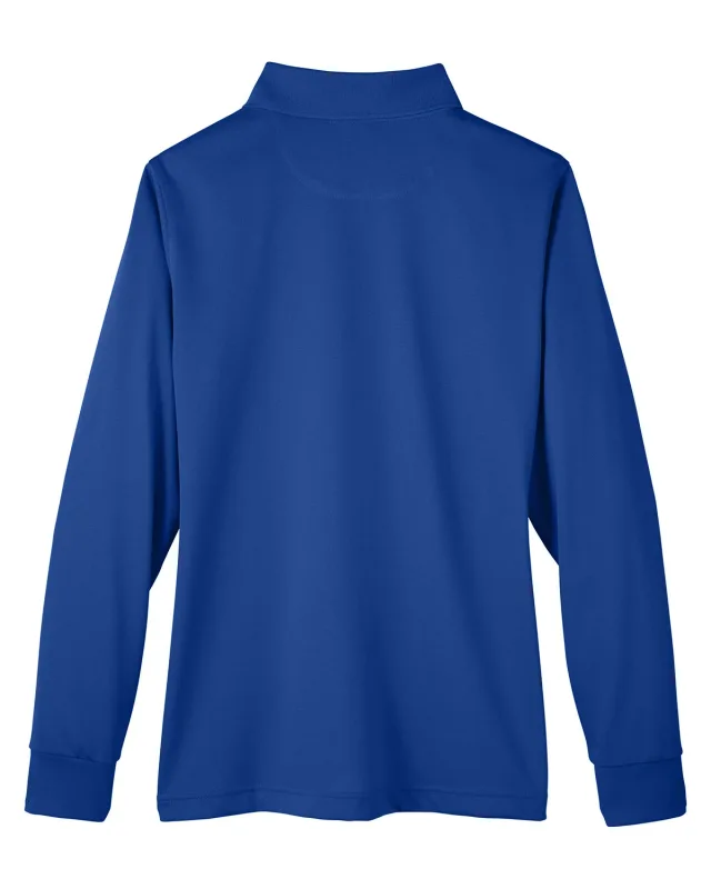 Harriton Ladies' Advantage Snag Protection Plus IL Long Sleeve Polo — view 2