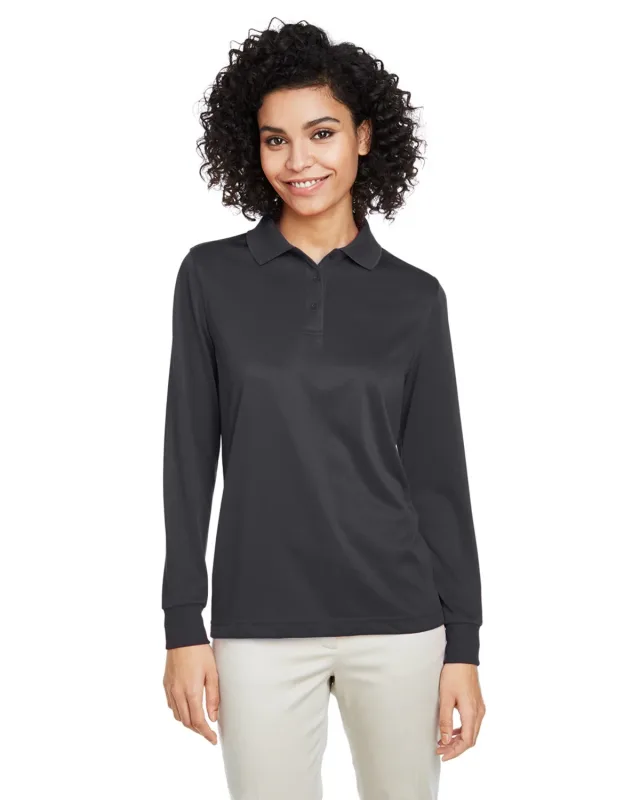 Harriton Ladies' Advantage Snag Protection Plus IL Long Sleeve Polo — view 24
