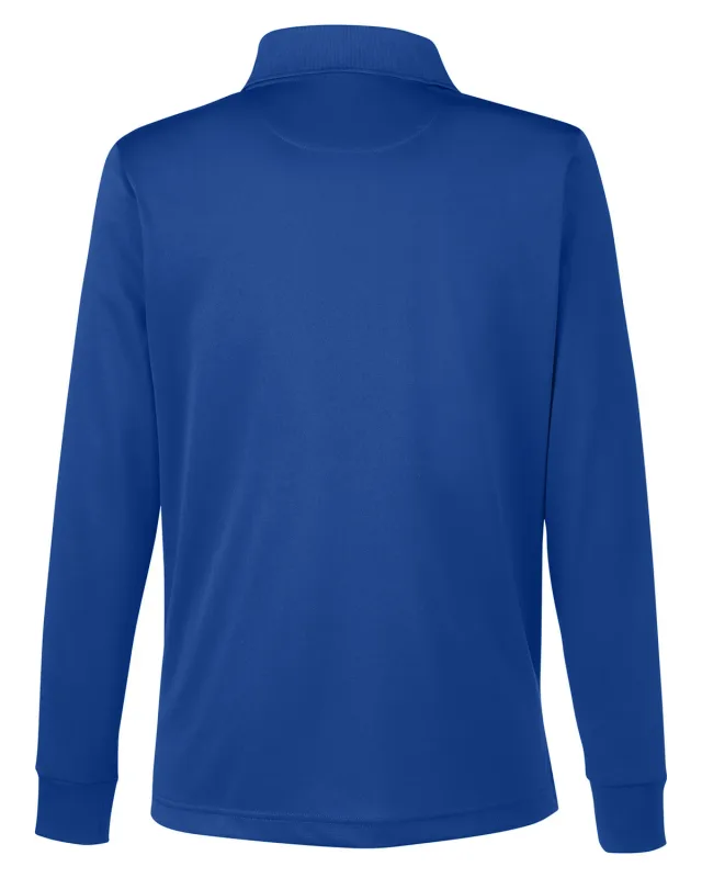Harriton Ladies' Advantage Snag Protection Plus IL Long Sleeve Polo — view 5