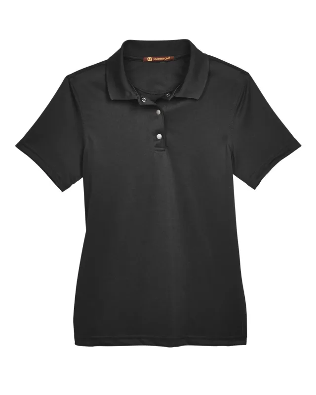 Harriton Ladies' Advantage Snag Protection Plus IL Snap Placket Polo — view 10