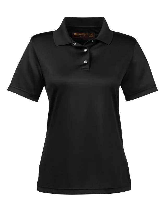 Harriton Ladies' Advantage Snag Protection Plus IL Snap Placket Polo — view 12