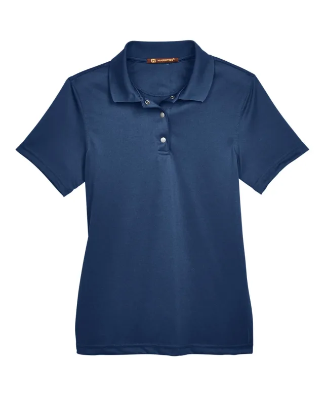 Harriton Ladies' Advantage Snag Protection Plus IL Snap Placket Polo — view 17