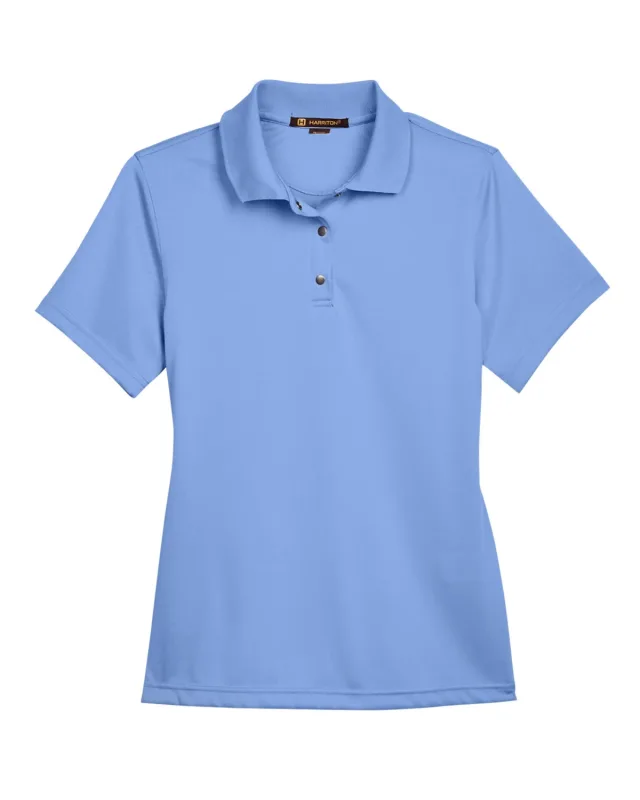 Harriton Ladies' Advantage Snag Protection Plus IL Snap Placket Polo — view 24