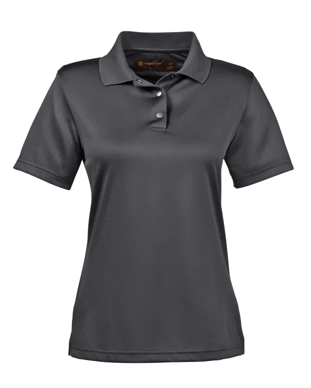 Harriton Ladies' Advantage Snag Protection Plus IL Snap Placket Polo — view 5