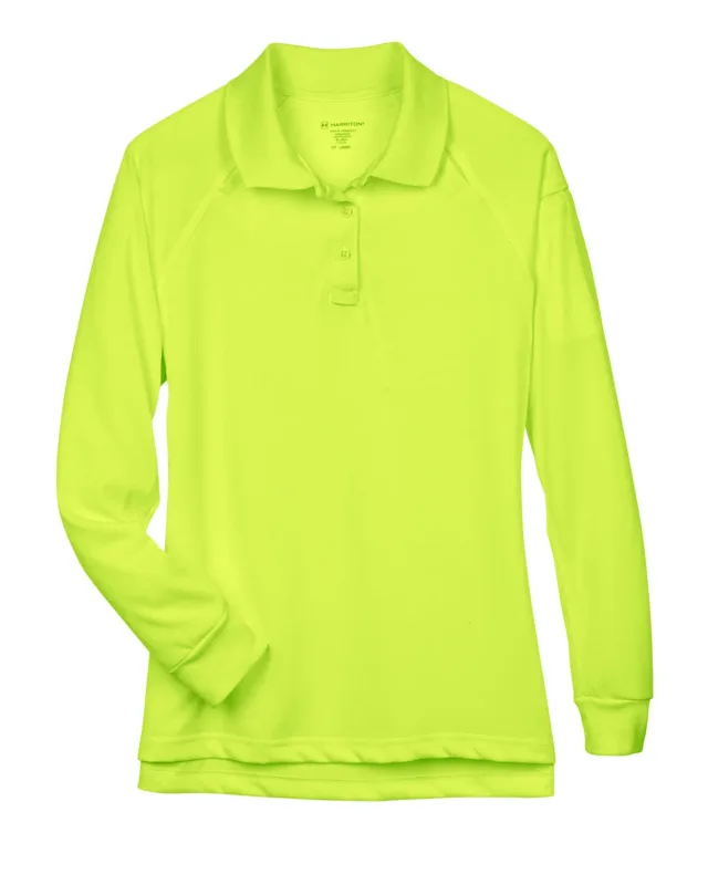 Harriton Ladies' Advantage Snag Protection Plus Long-Sleeve Tactical Polo — view 9