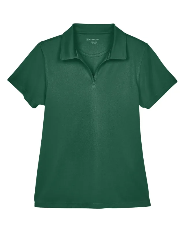 Harriton Ladies' Double Mesh Polo — view 10