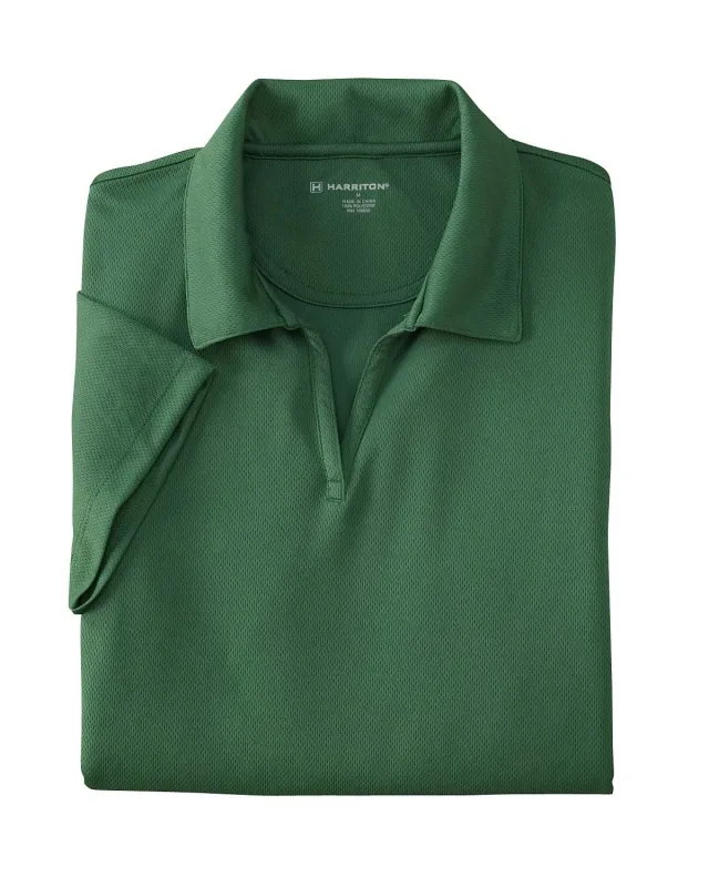 Harriton Ladies' Double Mesh Polo — view 12