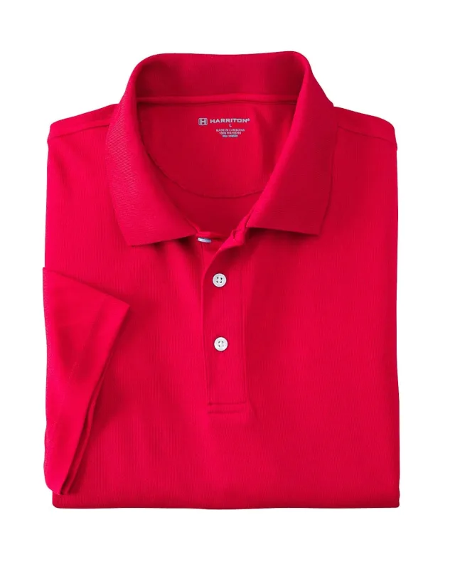 Harriton Ladies' Double Mesh Polo — view 18