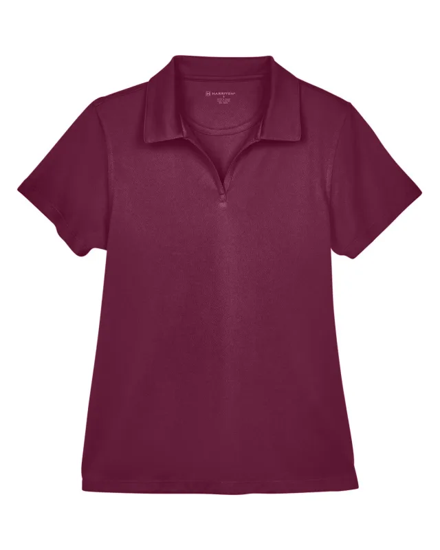 Harriton Ladies' Double Mesh Polo — view 22