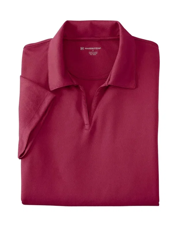 Harriton Ladies' Double Mesh Polo — view 24