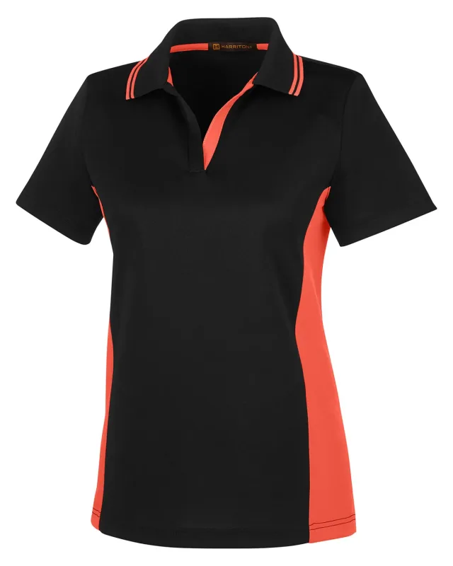 Harriton Ladies' Flash Snag Protection Plus IL Colorblock Polo — view 26