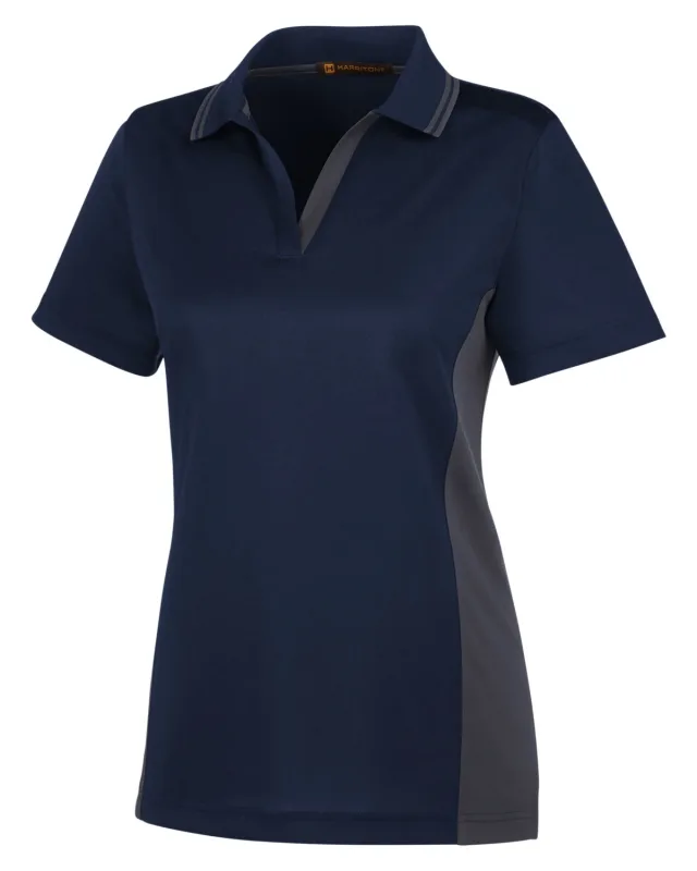 Harriton Ladies' Flash Snag Protection Plus IL Colorblock Polo — view 36