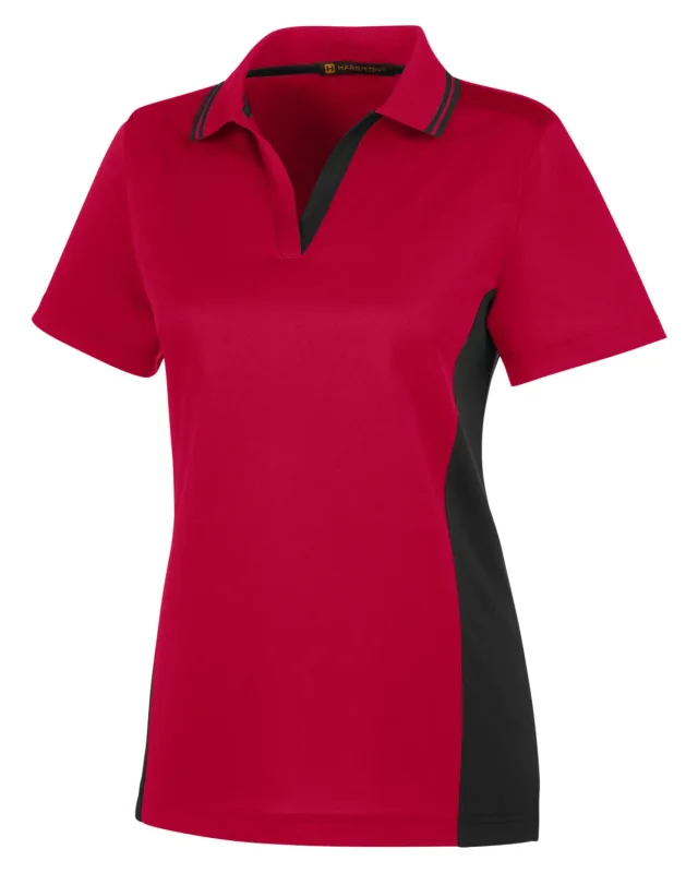 Harriton Ladies' Flash Snag Protection Plus IL Colorblock Polo — view 46