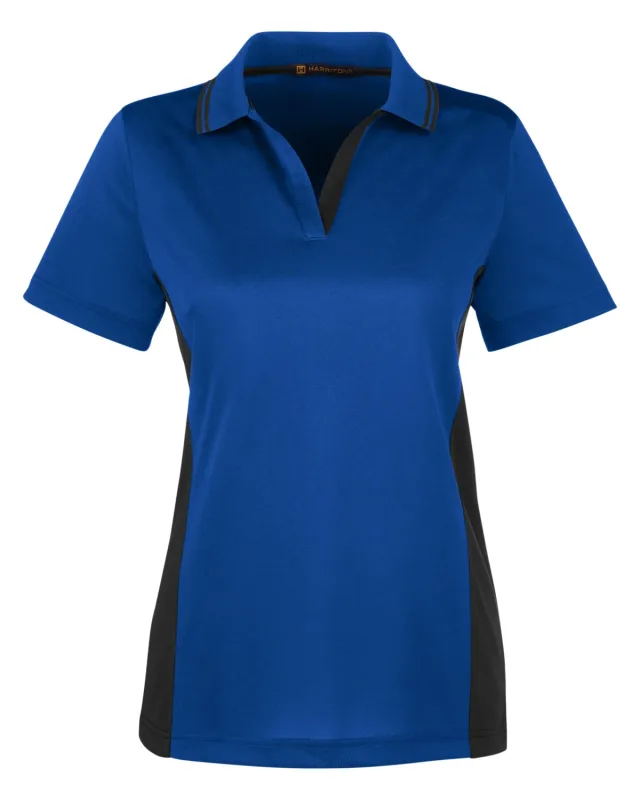 Harriton Ladies' Flash Snag Protection Plus IL Colorblock Polo — view 58
