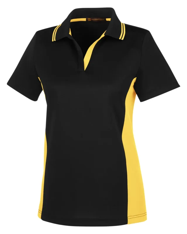 Harriton Ladies' Flash Snag Protection Plus IL Colorblock Polo — view 6