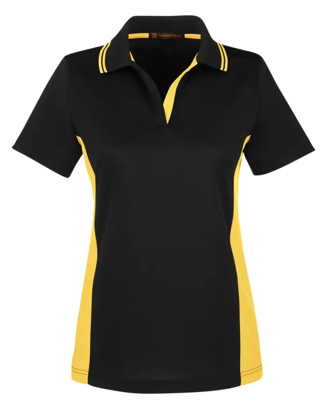 Harriton Ladies' Flash Snag Protection Plus IL Colorblock Polo — view 8