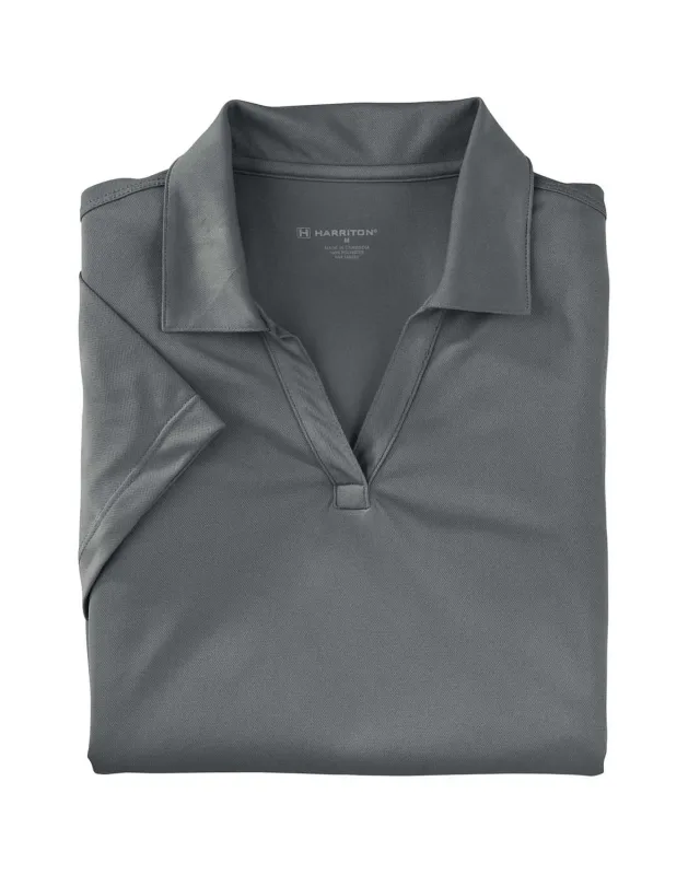 Harriton Ladies' Micro-Piqué Polo — view 12