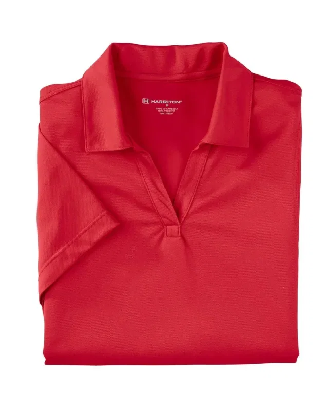 Harriton Ladies' Micro-Piqué Polo — view 19