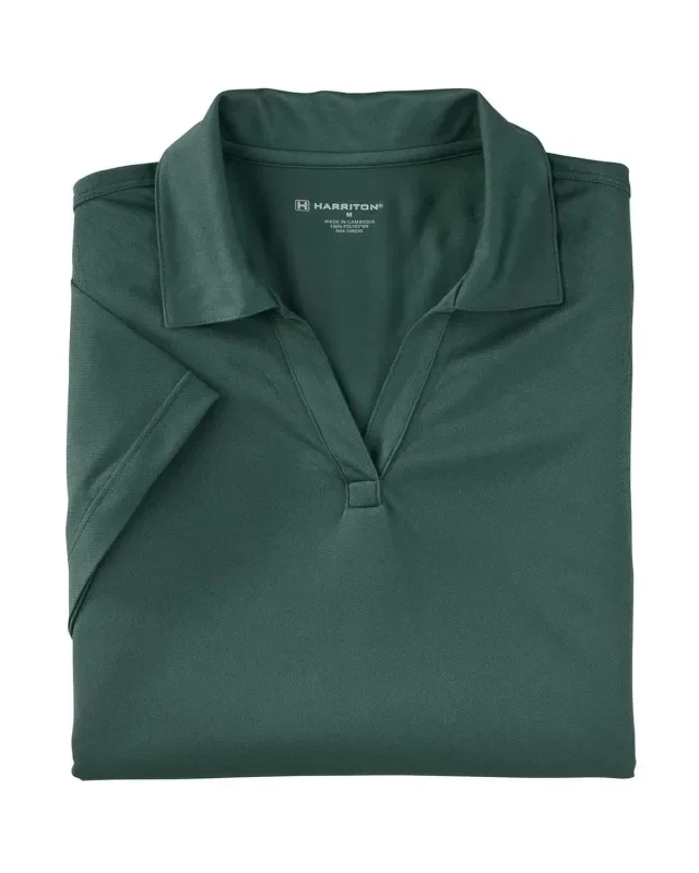 Harriton Ladies' Micro-Piqué Polo — view 5