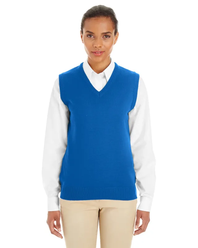 Harriton Ladies' Pilbloc V-Neck Sweater Vest — view 10