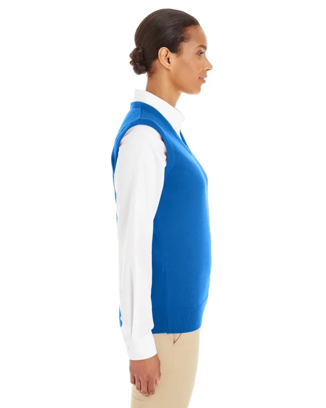 Harriton Ladies' Pilbloc V-Neck Sweater Vest — view 12