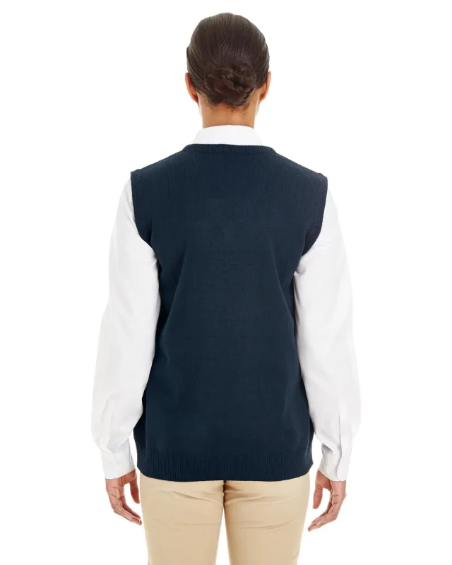 Harriton Ladies' Pilbloc V-Neck Sweater Vest — view 13