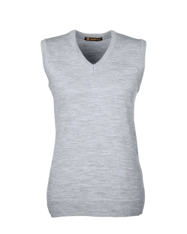 Harriton Ladies' Pilbloc V-Neck Sweater Vest — view 3