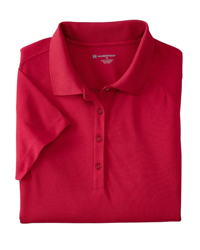 Harriton Ladies' Polytech Mesh Insert Polo — view 15