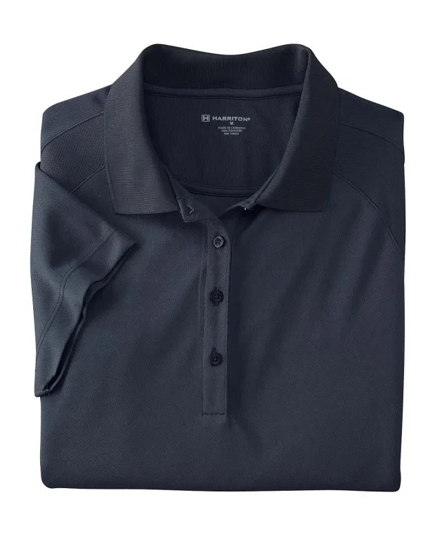 Harriton Ladies' Polytech Mesh Insert Polo — view 19