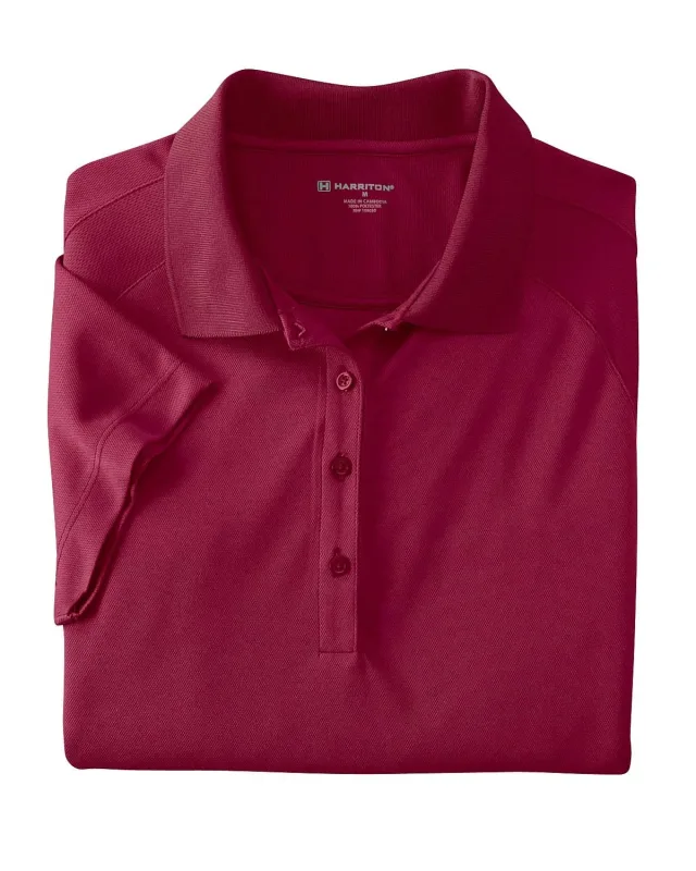 Harriton Ladies' Polytech Mesh Insert Polo — view 23