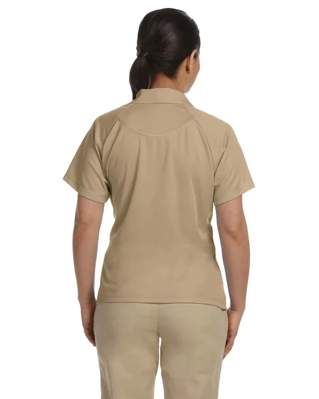 Harriton Ladies' Polytech Mesh Insert Polo — view 5