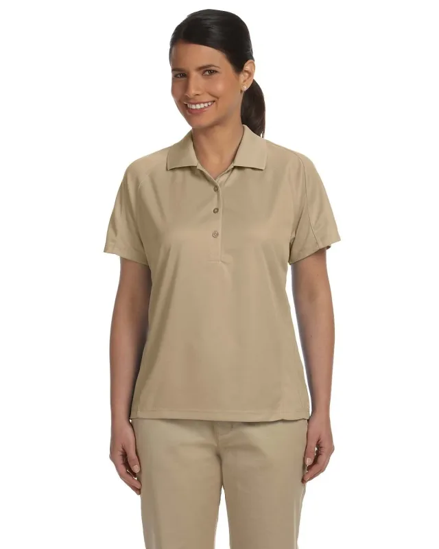 Harriton Ladies' Polytech Mesh Insert Polo — view 6
