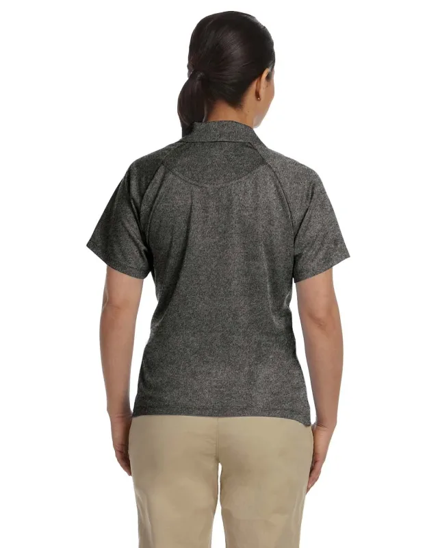 Harriton Ladies' Polytech Mesh Insert Polo — view 9