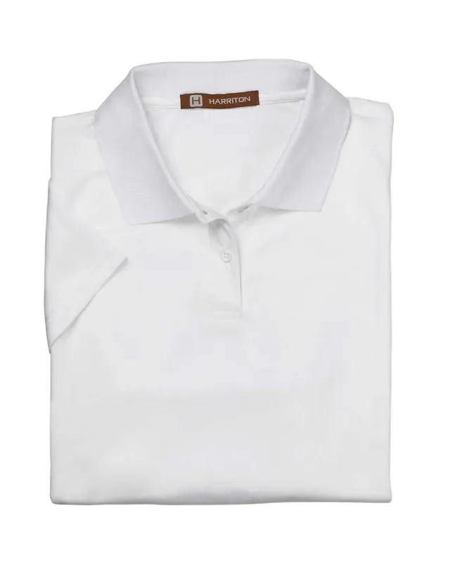 Harriton Ladies' Polytech Polo — view 3