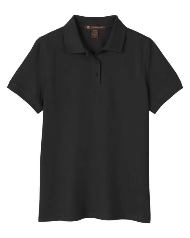 Harriton Ladies' Valiant Cotton Snag Protect Polo — view 13