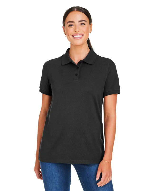 Harriton Ladies' Valiant Cotton Snag Protect Polo — view 14