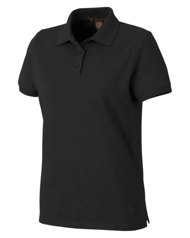 Harriton Ladies' Valiant Cotton Snag Protect Polo — view 16