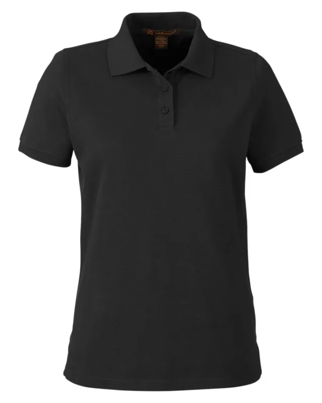 Harriton Ladies' Valiant Cotton Snag Protect Polo — view 18